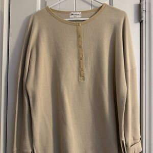 BE Active Beige Long Sleeve Top